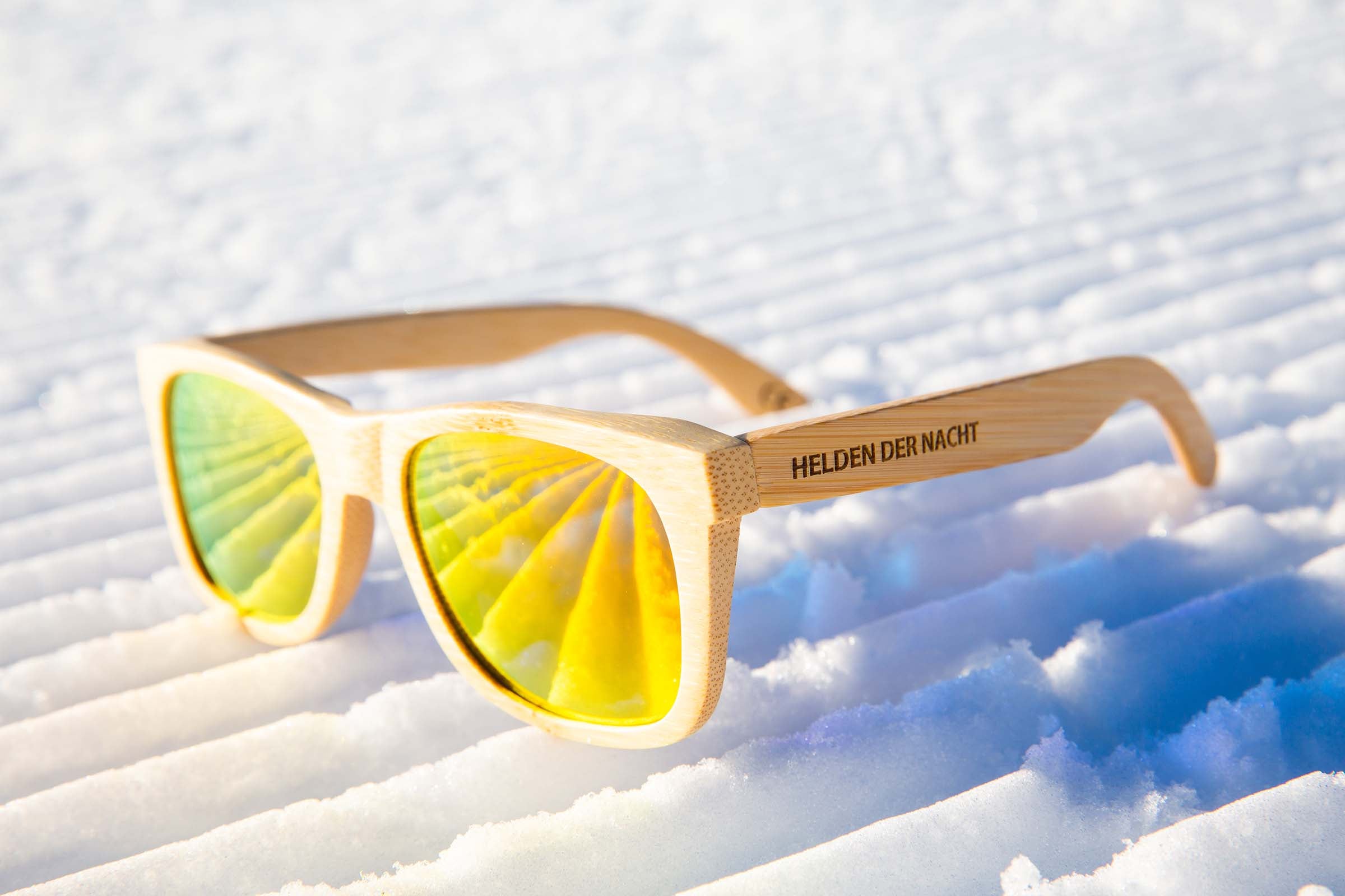 Sonnenbrille Line – Helden Nacht der Holz Orange